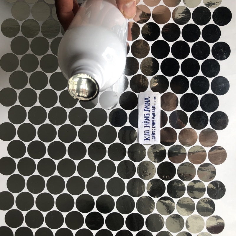 SET Màng Siu Nhôm bạc chống tràn tự dính - Màng Seal Niêm phong miệng chai phi 18 / f20 / f24 / f28
