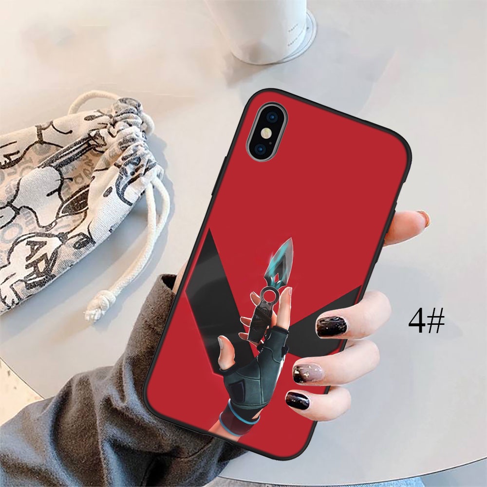 Ốp Điện Thoại Silicon Dẻo In Hình FO93 Valorant Cho iPhone 5 5S 6 6S 7 8 11 Pro Max Plus SE XR