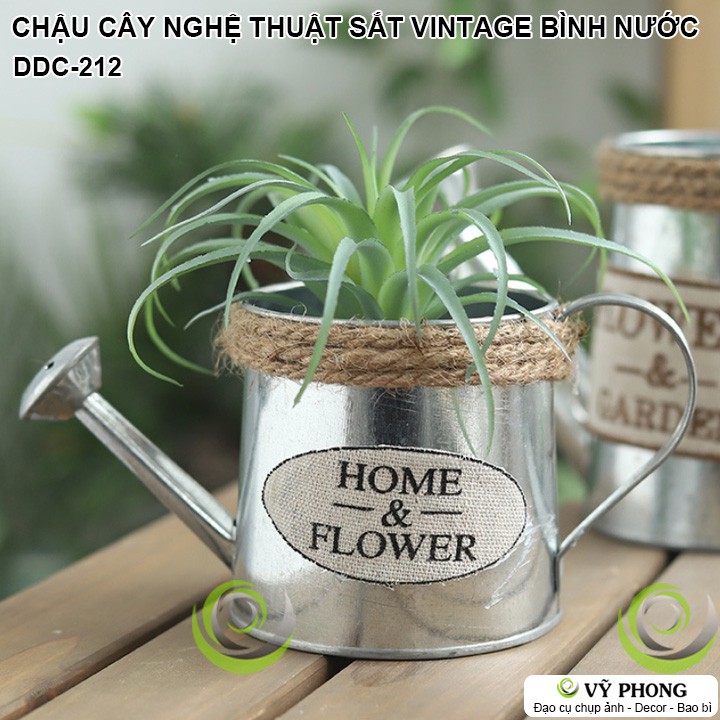 CHẬU CÂY SẮT BÌNH HOA VINTAGE PHONG CÁCH BẮC ÂU NORDIC TRANG TRÍ VƯỜN ĐẠO CỤ CHỤP ẢNH SẢN PHẨM INS DDC-212