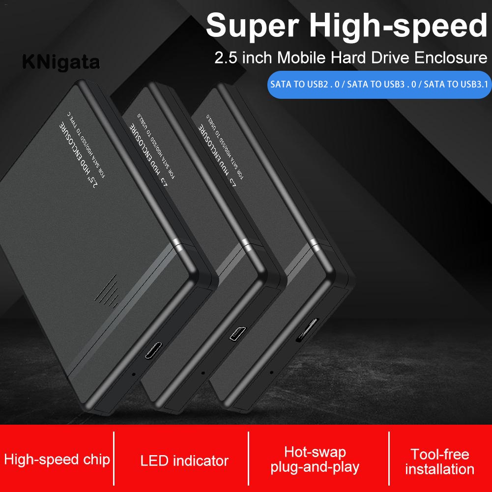 Hộp Đựng Ổ Cứng Ngoài Sata Hdd Usb 2.0 / 3.0 / 3.1 2.5inch | BigBuy360 - bigbuy360.vn
