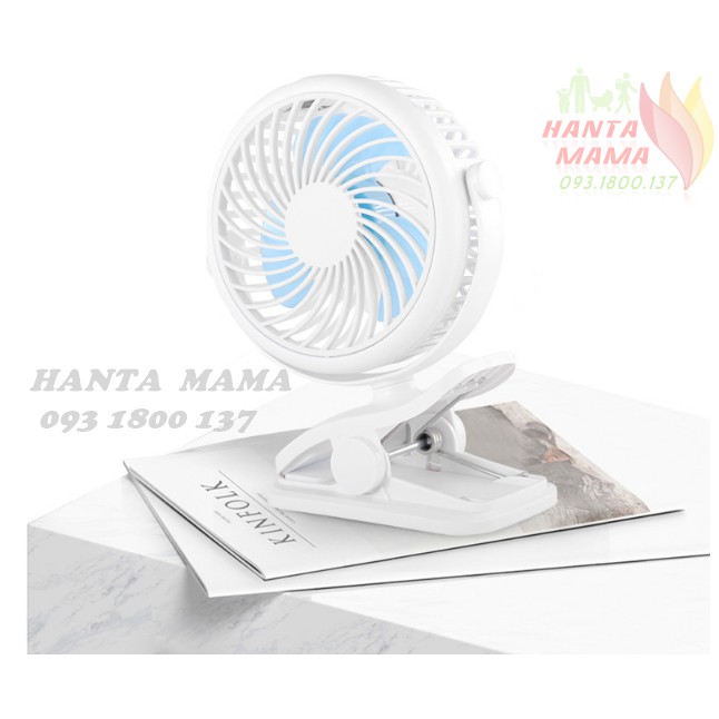 Quạt kẹp mini Yashang, Pin sạc 2200mAh, xoay 360 độ, Quạt kẹp xe đẩy, để bàn  chạy liên tục 8h, chạy êm, gió mát | BigBuy360 - bigbuy360.vn