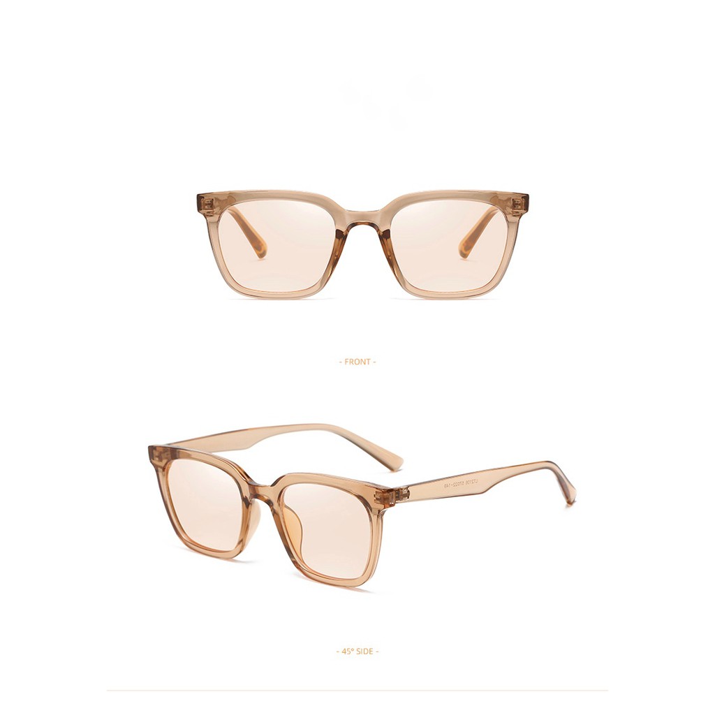 Kính mát nam nữ chống UV400, thiết kế mắt vuông dễ đeo 3 màu thời trang LTR00038