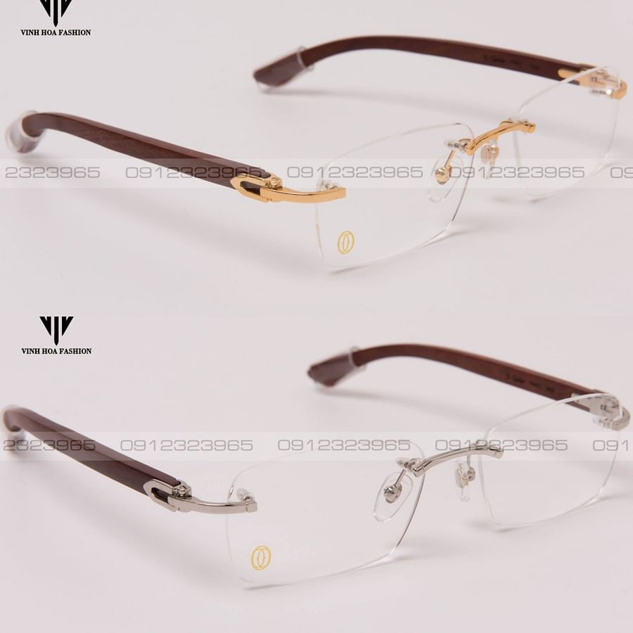 Gọng kính Nam thời trang cao cấp Cartier T8101030