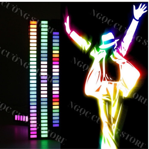 THANH ĐÈN LED NHÁY THEO NHẠC  RGB 16 TRIỆU MÀU - TRANG TRÍ BÀN LÀM VIỆC KỆ TIVI, TRANG TRÍ TRÊN XE HƠI LED RGB