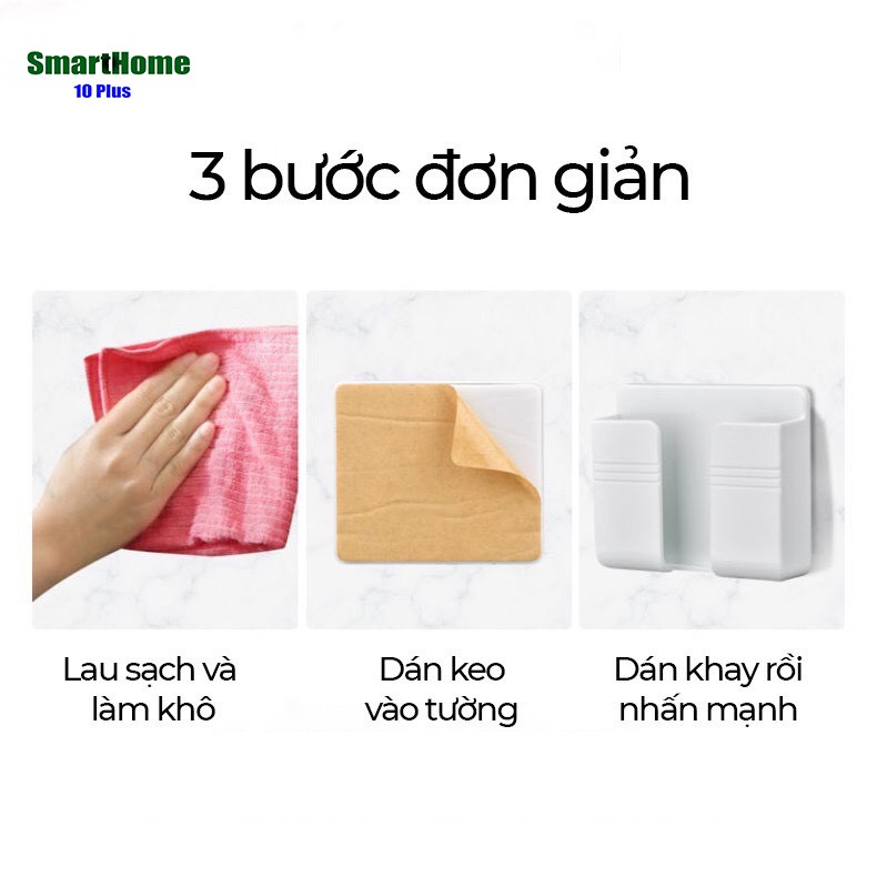Giá đỡ điện thoại dán tường, Khay để điện thoại khi sạc, Đựng Remote (Có Sẵn Miếng Dán) | BigBuy360 - bigbuy360.vn