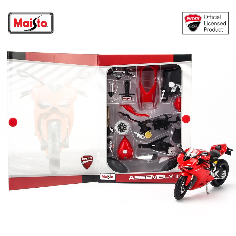 Mô hình mô tô Ducati 1199 Panigale, Monster, Hypermotard, Streetfighter S 1:12