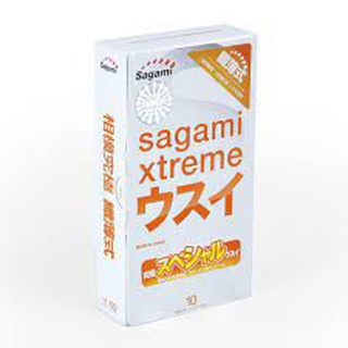 bao cao su Sagami Superthin - hộp 10 chiếc - bcs mỏng -