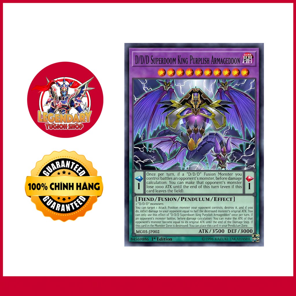 EN]Thẻ Bài Yugioh Chính Hãng] D/D/D Super Doom King Purple Armageddon