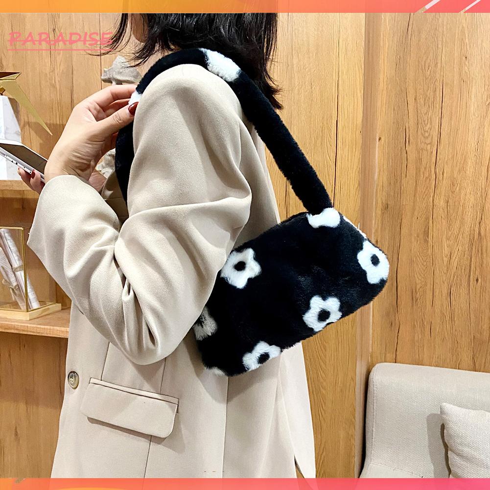 Túi Bông Kẹp Nách Nhỏ In Hoa Thời Trang Cho Nữ