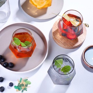 Ly thuỷ tinh chịu nhiệt hình kim cương Diamond cốc cafe cao cấp - VS471