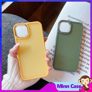 Ốp điện thoại iphone chống sốc màu nhám mờ cho ip 11/ 11pro/ 11 pro max 12/13 pro max viền camera MinnCase