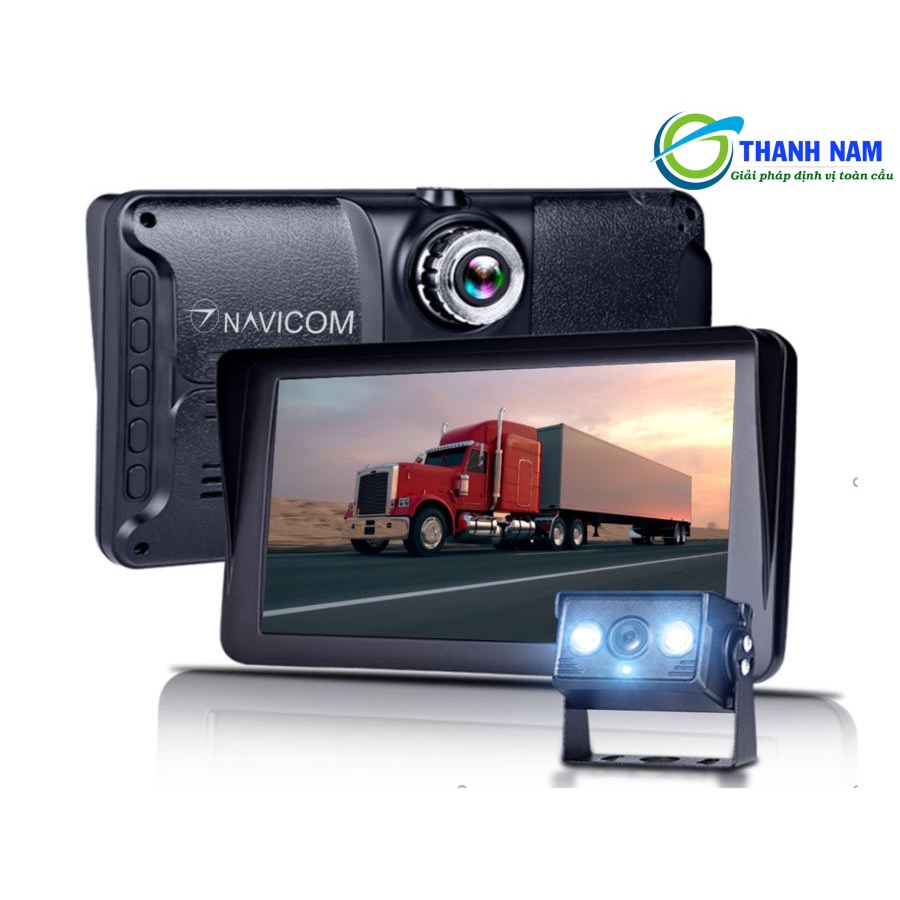 (Tặng thẻ 64G) Camera hành trình xe tải Navicom GT7 hai mắt trước sau kèm camera lùi. | BigBuy360 - bigbuy360.vn