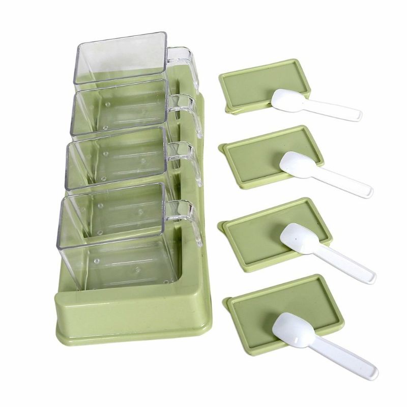Bộ 4 lọ đựng gia vị có thìa Việt Nhật