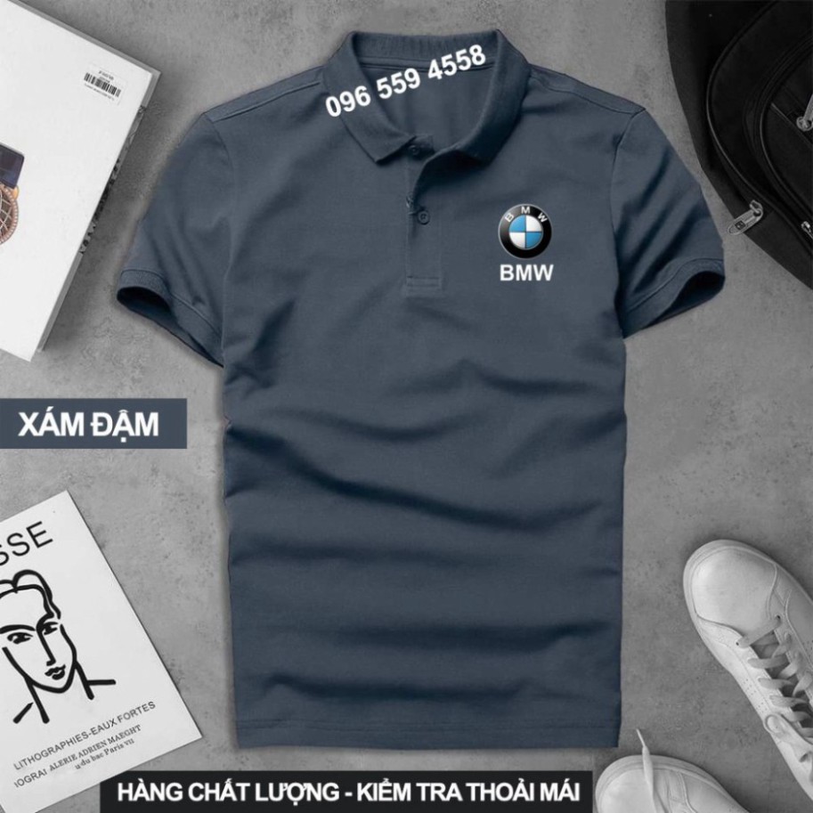 Áo thun Polo BMW Cao Cấp - Polo có cổ Logo Hãng Xe Ô tô nhiều màu sang trọng, lịch lãm, đẳng cấp, thời trang Polo Store