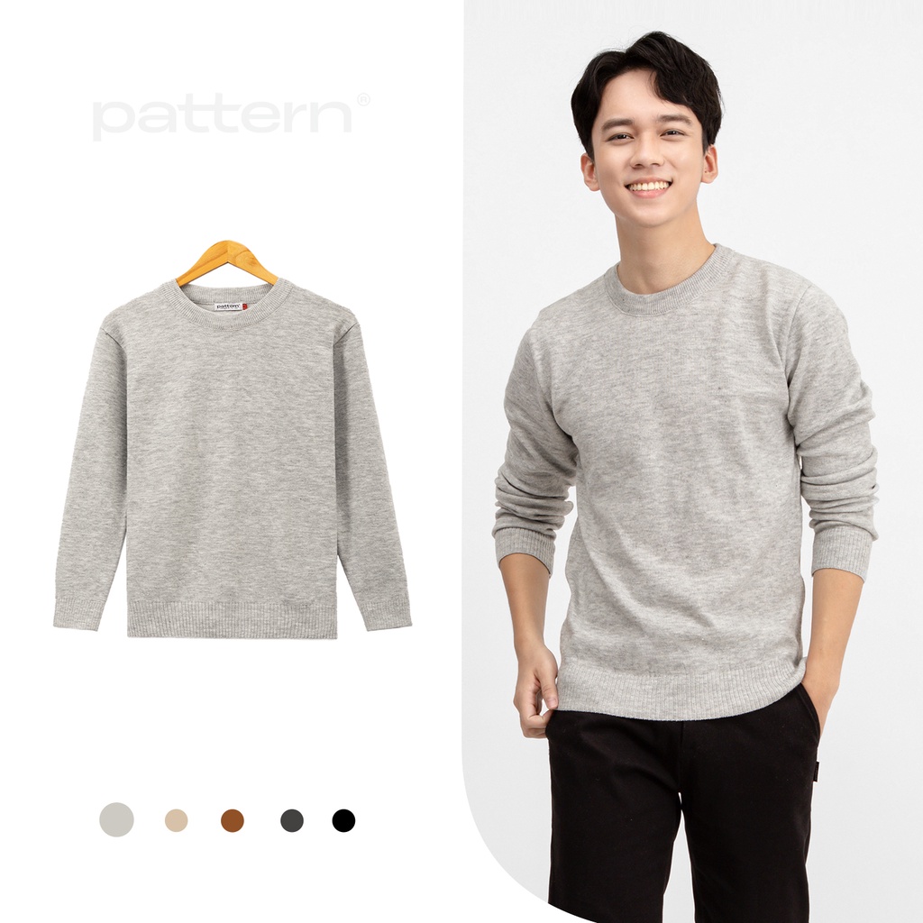 Áo len nam PATTERN 5 màu trơn PA012