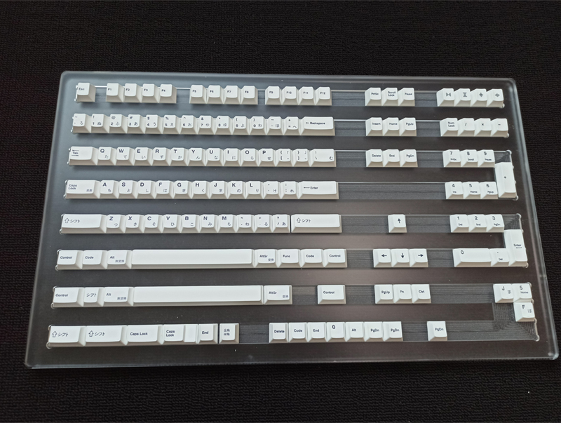 Bộ 135 Phím PBT Màu Trắng Phong Cách Tối Giản Cho Bàn Phím Cơ