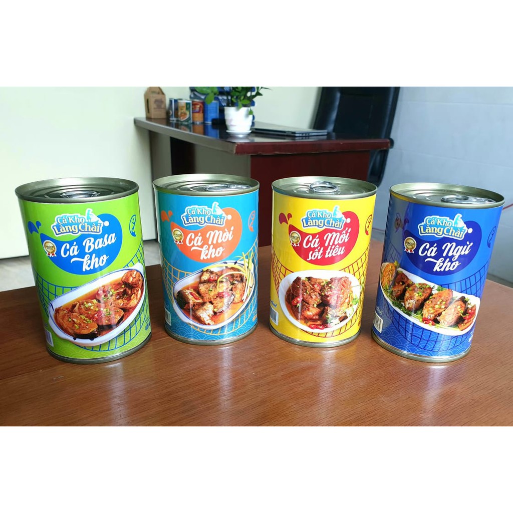 COMBO 4 lon- cá kho làng chài 400gam/lon ( hàng Việt Nam chất lượng cao bán siêu thị )