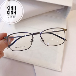 Kính Mắt vuông gọng Kim loại tăm mảnh - R5940