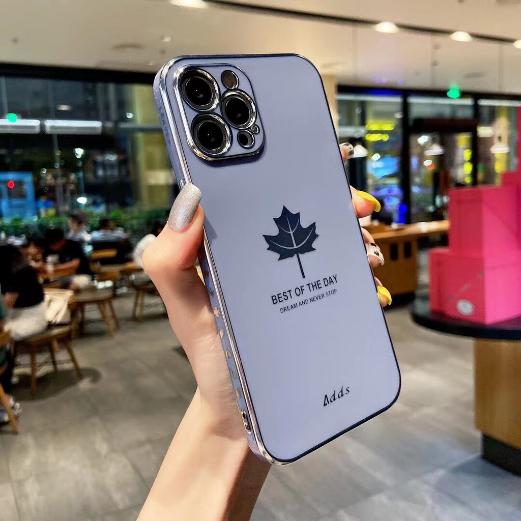 Ốp Điện Thoại Họa Tiết Lá Phong 6D Cho Samsung Galaxy A03 A03S A21S A31 A51 A71 J2 J4 J6 Prime Plus