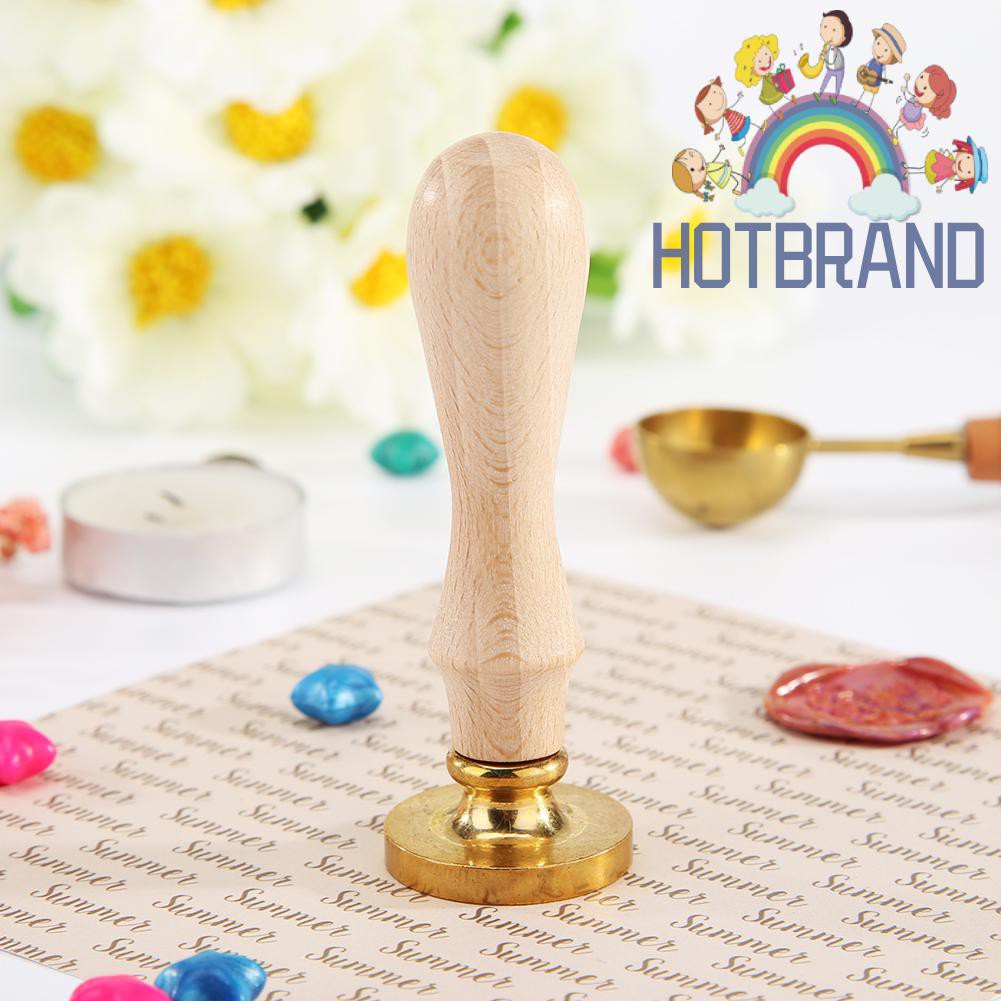 Tay cầm con dấu gỗ phong cách retro độc đáo