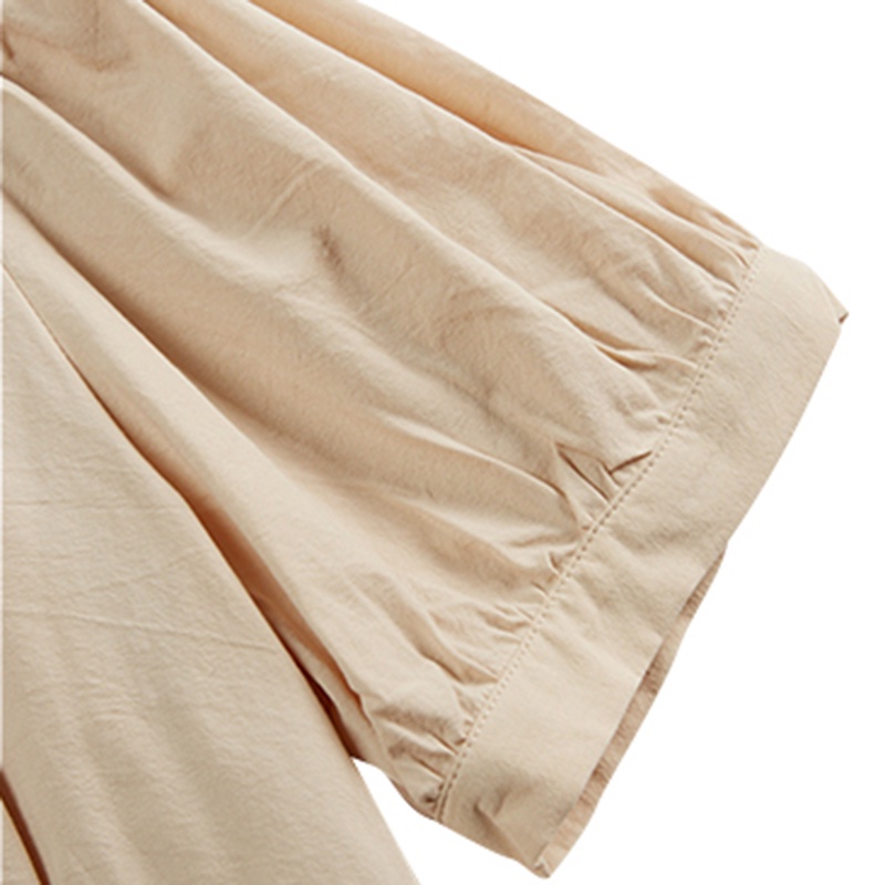 Áo Cộc Tay Sơ Mi Nữ Dáng Croptop Cổ Polo Tay Ngắn Bồng Thời Trang Sugal SO MI NU 014V2