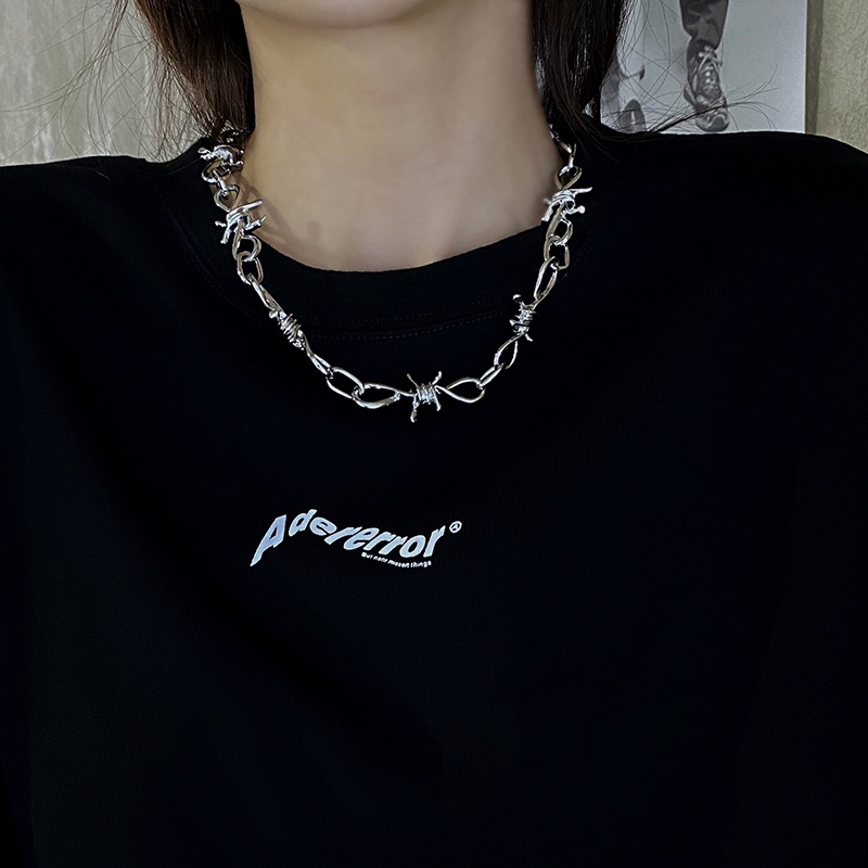 Vòng cổ Sợi Xích Gai Phong Cách Đường Phố Thời Trang Cá Tính