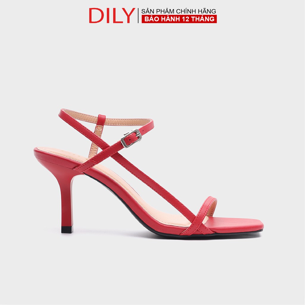 Giày Sandal DILY Phối Dây Thời Trang Gót Nhọn Cao 7cm_AA0192