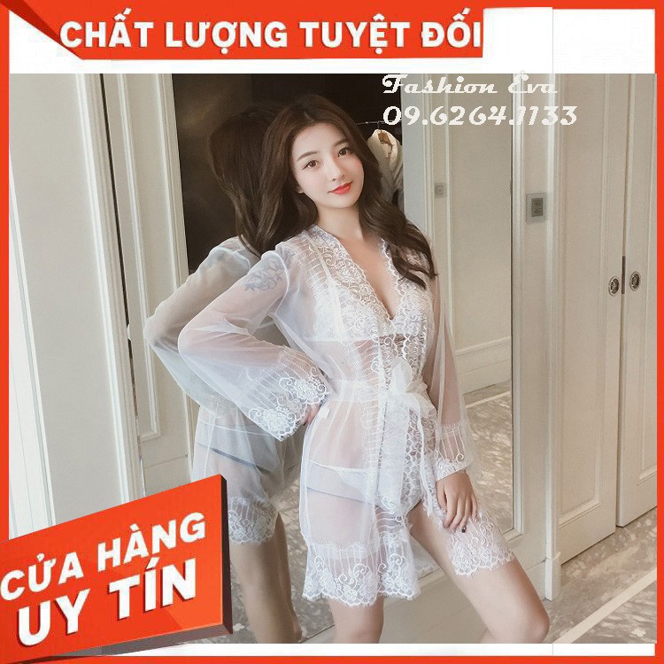 Áo Choàng Ngủ Ren Tặng Kèm Bộ Đồ Ngủ Lót Ren Sexy Gợi Cảm Xuyên Thấu Giá Rẻ Hà Nội | BigBuy360 - bigbuy360.vn