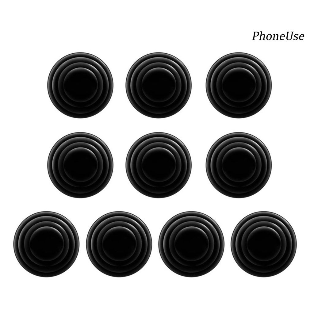 Set 10 Miếng Dán Hấp Thụ Sốc Bằng Silicon Không Khoan Độ Bền Cao Thông Dụng Cho Cửa Xe Hơi