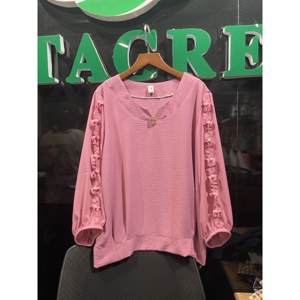 Áo trung niên ảnh thật cao cấp đính chuỗi hạt  LT01-1221