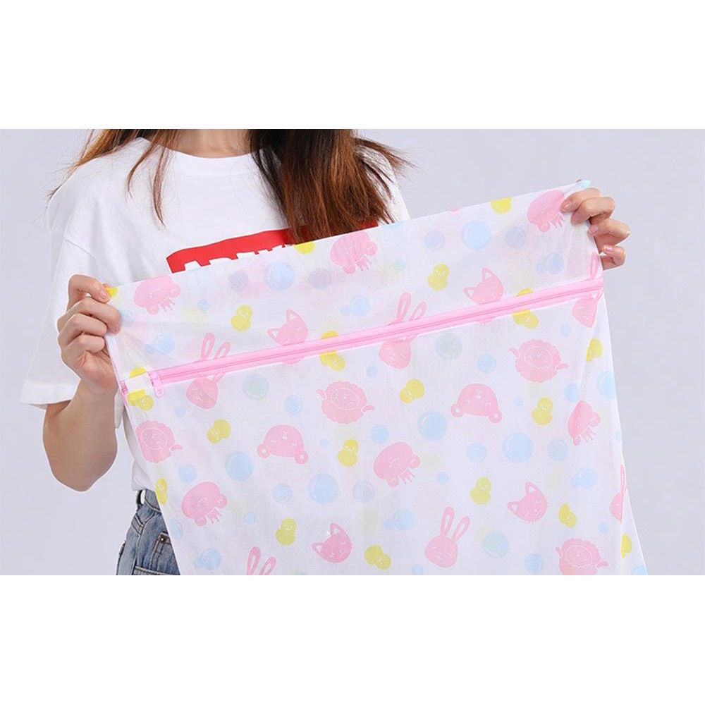Túi giặt đồ máy giặt hình hoa set 5 chiếc, túi lưới giặt quần áo lót tiện lợi