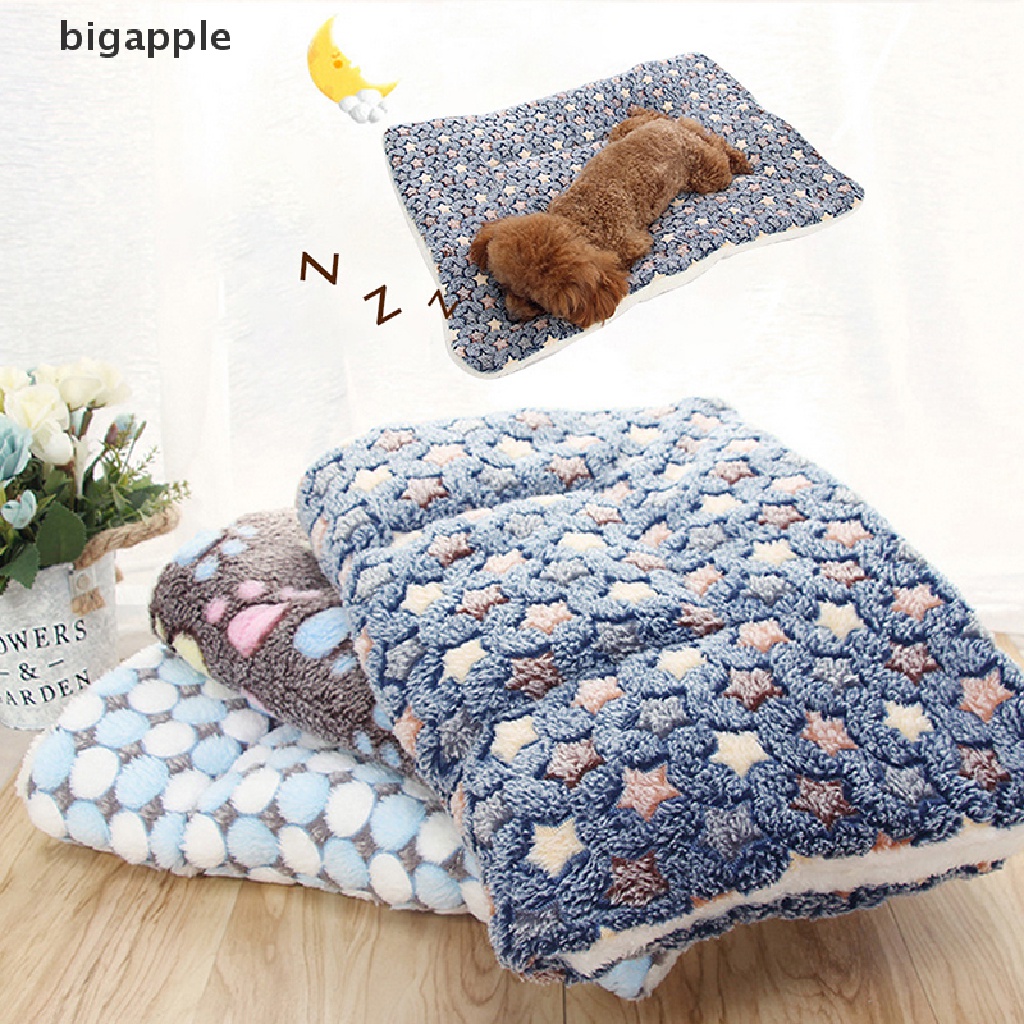 bigapple Dog Bed Pet Cushion Blanket Soft Fleece Cat Cushion Puppy Sofa Mat Pads winter RDG