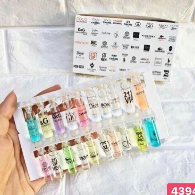 Set dầu thơm mini 20 tuýp