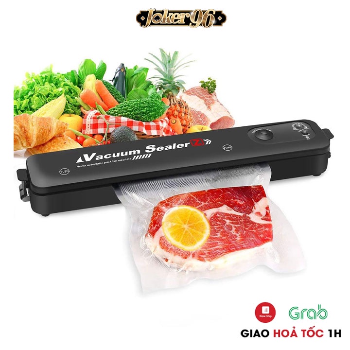 Máy Hút Chân Không Bảo Quản Thực Phẩm Vacuum Sealer, Tặng Kèm 10 Túi Hút