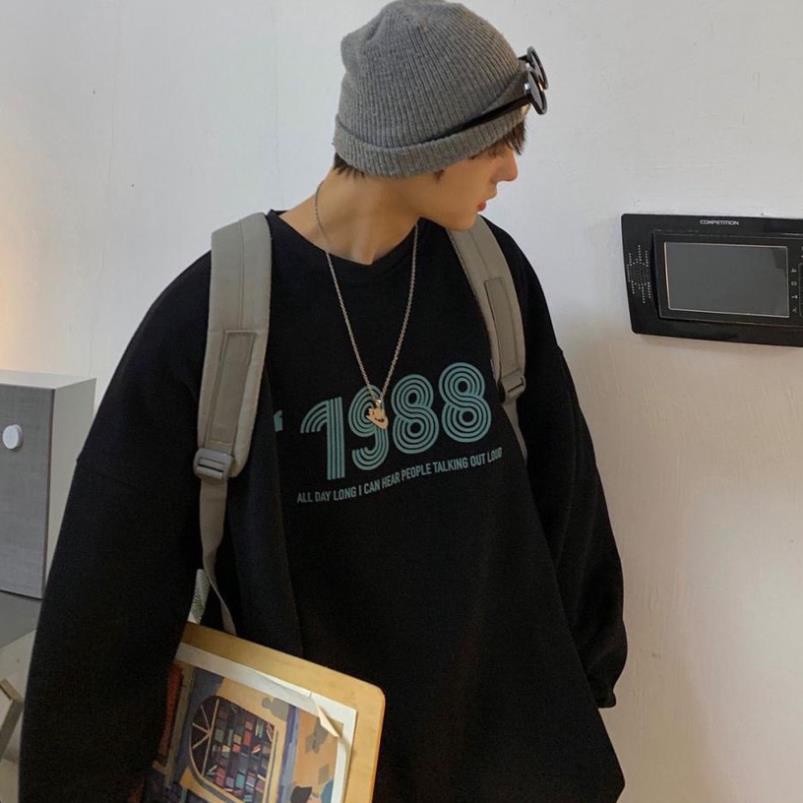 Áo Sweater nỉ bông Hàn Quốc in số 1988 form rộng unisex giá rẻ | BigBuy360 - bigbuy360.vn