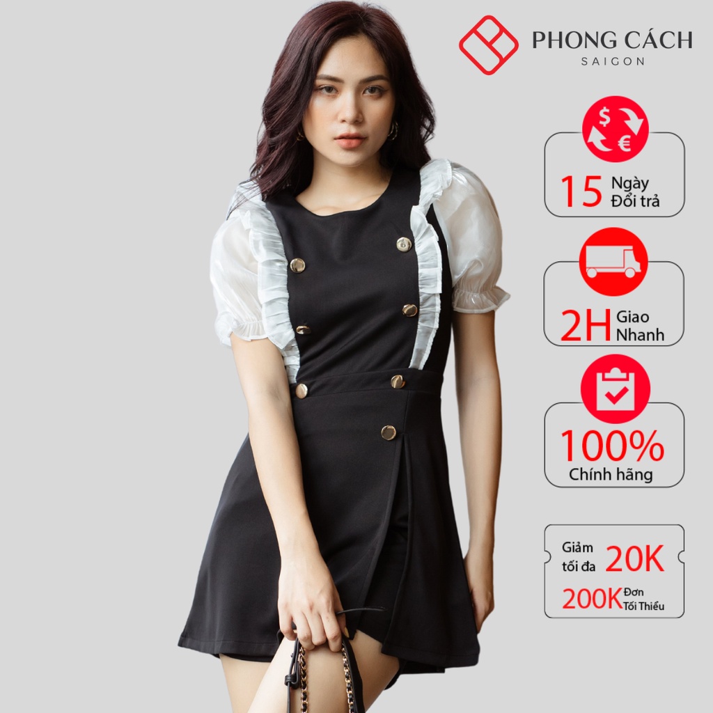 Set bộ short áo giả váy cao cấp SJ1146 Phong Cách SAIGON
