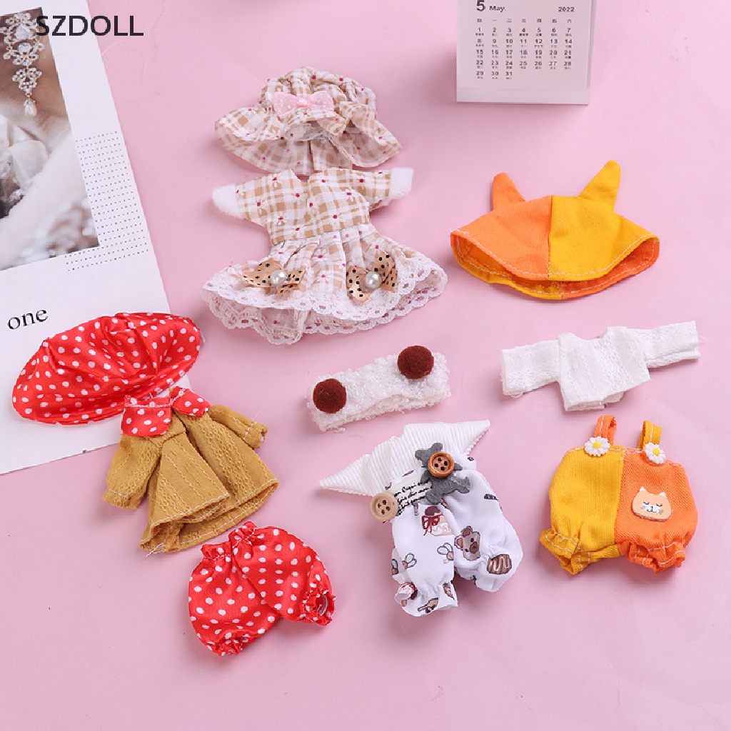 Trang phục cho búp bê tỉ lệ 1/ 8 kích thước 16-17cm thiết kế thời trang dễ thương tùy chọn số lượng và kiểu dáng DOM