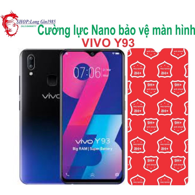 Vivo Y93 Cường lực Nano chống va đập chống trầy xước tốt