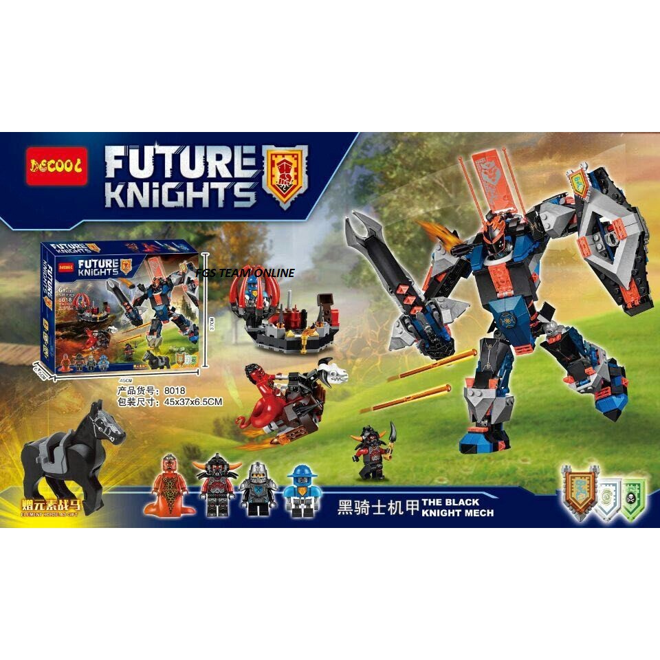 Bộ Đồ Chơi Lego Decool 8018 Nexo Knights Contents 531 Mảnh