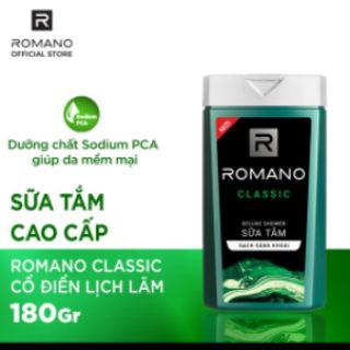 ROMANO SỮA TẮM 180G ĐỦ MÙI LỰA CHỌN.