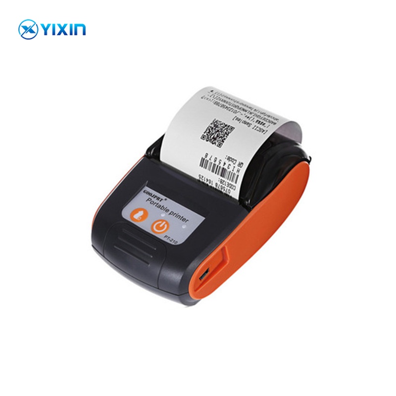 Máy in nhiệt Bluetooth PT210 di động 58mm in hóa đơn, stiker, in đơn trà sữa,... tặng kèm 6 cuộn giấy in