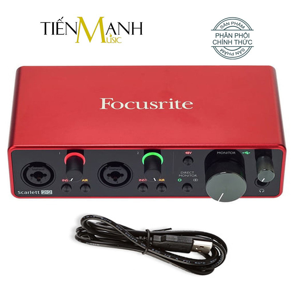 [Tặng Cable] Focusrite Scarlett 2i2 Gen 3 Sound Card Âm Thanh - Focus USB Audio SoundCard (3rd - Gen3)