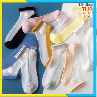 Lố 10 đôi tất lưới hoa cúc - Hot Trend Vớ Nữ Hoa Cúc - T2K Shop