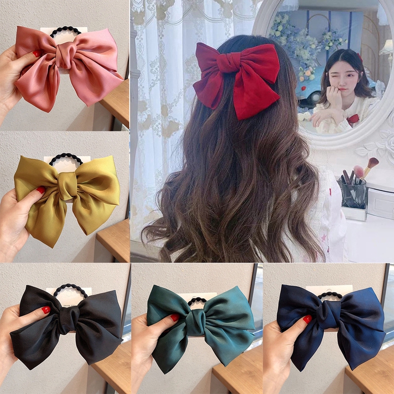 Dây buộc tóc thắt nơ chất lượng cao xinh xắn cho nữ