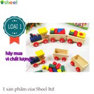 Bộ đồ chơi xe lửa bằng gỗ SHEEL LOẠI 1