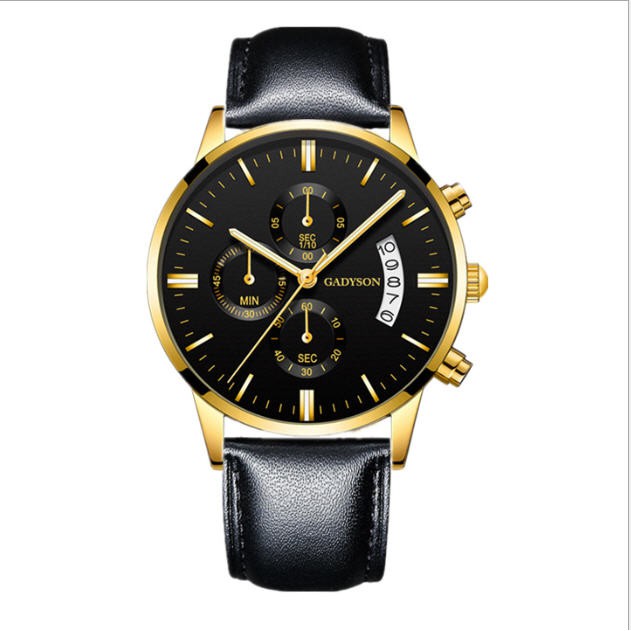 Đồng hồ nam dây da GADYSON siêu đẹp chạy 3 kim thời trang đẳng cấp mặt 40mm