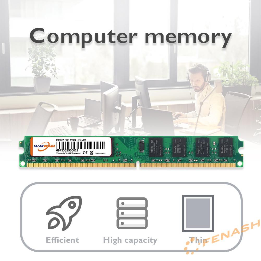 ȸWelcomeȸ 2GB DDR2 800MHz Memory Module 240 Pin for Computer PC Desktop Memories RAM  | BigBuy360 - bigbuy360.vn