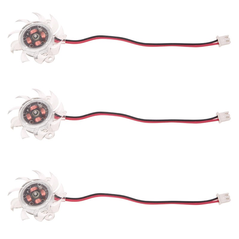 Set 3 quạt tản nhiệt bằng nhựa 35mm 12V cao cấp cho card màn hình VGA