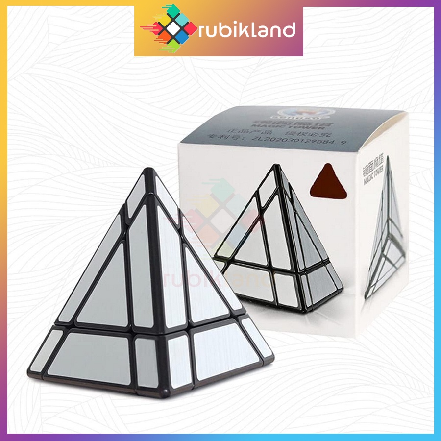 Rubik Biến Thể SengSo Mirror Pyraminx Magic Tower Cube Rubic Tráng Gương Đồ Chơi Trí Tuệ Trẻ Em