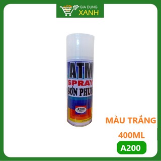 Sơn xịt ATM màu trắng A200, 400ml
